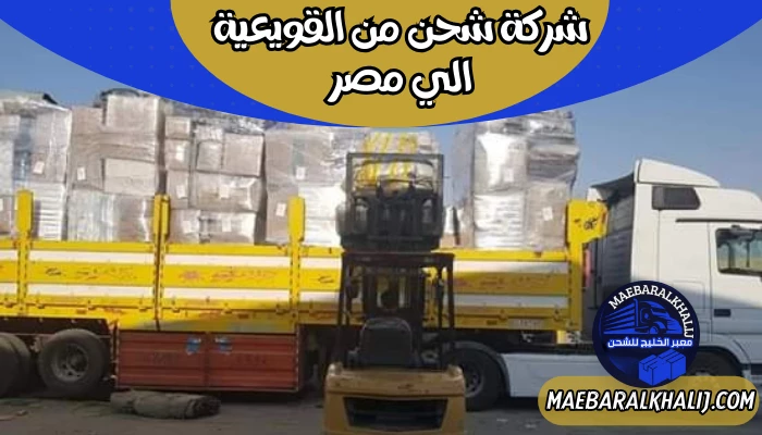 شركة شحن من القويعية الي مصر